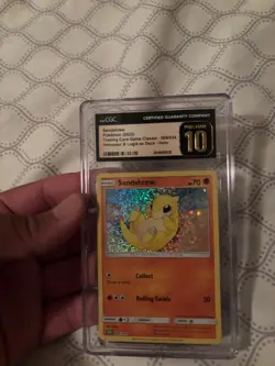 Pokemon CGC 10 Gem Mint TCG Classic Collection Holo Sandshrew CLV 008/034 LOWPOP - Image 3