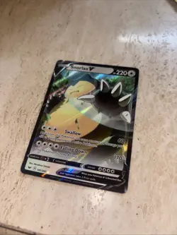 Snorlax V Pokemon Card Holo Rare Sword & Shield 141/202 - Image 2
