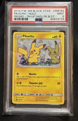 Pikachu - SM162 - Pokemon Sun & Moon Promo Holo Rare Card NM - Image 1