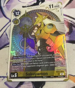 Digimon Card Game Sakuyamon Alternate Art Foil EX2-024 SR Premium Heroines - Image 1