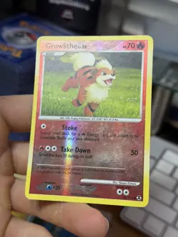 Growlithe 63/111 Rising Rivals 2009 Reverse Holo Pokemon Card - Image 5