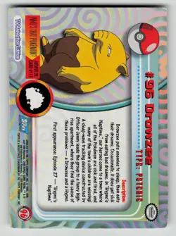 Drowzee #96 Topps Trading Cards Series 2 Pokemon MP - Image 2
