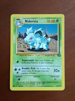 Nidorina 40/64 Jungle Set 1999 English TCG Pokemon Card - Image 1