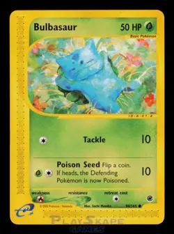 Pokemon Card Bulbasaur 94/165 Expedition Base Set Common LP 2002 - Image 1