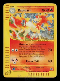 Pokemon Card Rapidash 26/165 Expedition Base Set Holo Rare Foil Vintage MP 2002 - Image 1