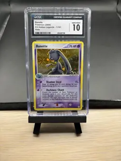 CGC 10 2004 Pokemon Banette Holo #1/101 EX Hidden Legends GEM MINT - Image 1