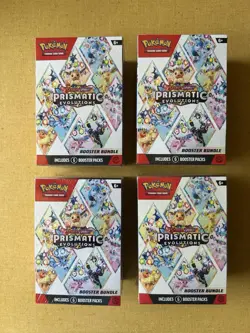 Pokemon TCG: Prismatic Evolutions Booster Bundle Lot of 4 - New - Factory Sealed - Image 1