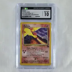 🔥 Pokemon TCG 🔥 Moltres 21 - WOTC Black Star Promo Aoki Error CGC 10 Gem Mint - Image 1