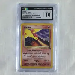 🔥 Pokemon TCG 🔥 Moltres 21 - WOTC Black Star Promo Aoki Error CGC 10 Gem Mint - Image 3