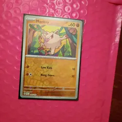 Pokemon TCG Mankey Scarlet & Violet - Paldea Evolved 106/193 Reverse Holo Common - Image 4