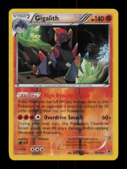 REVERSE HOLO GIGALITH RARE 50/119 LP POKEMON - Image 1