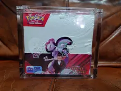 Pokemon Destined Rivals Booster Box SEALED WITH ACRYLIC - Image 1