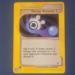 Energy Removal 2 140/165 - Expedition Base Set - Uncommon Pokemon Card - MP - Image 1