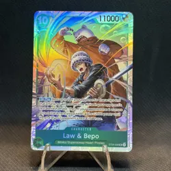 One Piece Starter Deck 24: GREEN Jewelry Bonney #ST24-004 Law & Bepo Super Rare - Image 2