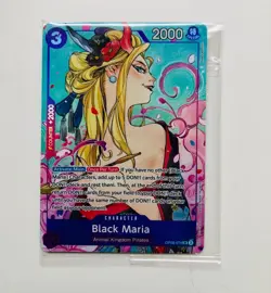 BLACK MARIA OP08-074 SR Full Art One Piece Illustration Box Vol. 2 PROMO SEALED - Image 1