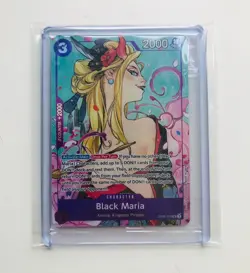 BLACK MARIA OP08-074 SR Full Art One Piece Illustration Box Vol. 2 PROMO SEALED - Image 3