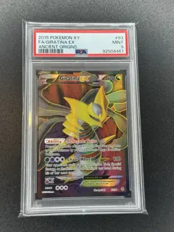 2015 POKEMON XY ANCIENT ORIGINS #93 FULL ART/Giratina EX PSA 9 - Image 1
