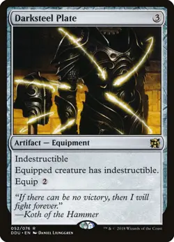 Darksteel Plate - Duel Decks: Elves vs. Inventors - MTG - R - Image 1