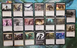 20 GREEN BLACK ZOMBIE THEME LOT COMMONS / UNCOMMONS NO DUPLICATES COMMANDER - Image 1