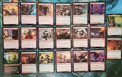 20 GREEN RED GOBLIN THEME LOT COMMONS / UNCOMMONS NO DUPLICATES COMMANDER - Image 1