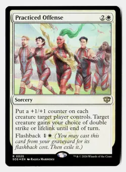Practiced Offense 25 Rare Secrets of Strixhaven Magic: The Gathering Foil - Image 1