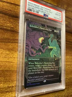 MTG✨BEHOLDER’S PARALYZING RAY (Oubliette) FOIL✨SLD X D&D’s PSA 10 RARE POP 5 ! - Image 3