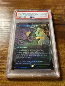 MTG✨BEHOLDER’S PARALYZING RAY (Oubliette) FOIL✨SLD X D&D’s PSA 10 RARE POP 5 ! - Image 5