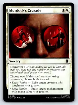 Murdock's Crusade 24 Common Marvel Super Heroes Magic: The Gathering Foil - Image 1