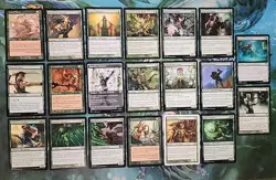 20 GREEN ELF THEME LOT COMMONS / UNCOMMONS NO DUPLICATES COMMANDER - Image 1