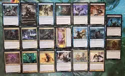 20 BLUE BLACK ZOMBIE THEME LOT COMMONS / UNCOMMONS NO DUPLICATES COMMANDER - Image 1