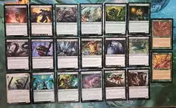 20 GREEN BLACK INSECT THEME LOT COMMONS / UNCOMMONS NO DUPLICATES COMMANDER - Image 1