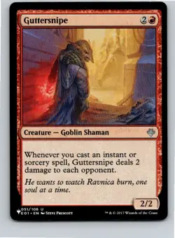 Magic the Gathering Guttersnipe (E01) The List Reprints MTG Free Shipping! - Image 1