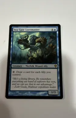 Sea Gate Loremaster Mtg Zendikar Regular Merfolk - Image 1