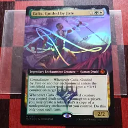 Mtg Calix, Guided by Fate Extended Art FOIL LP/NM March of the Machine - Image 1