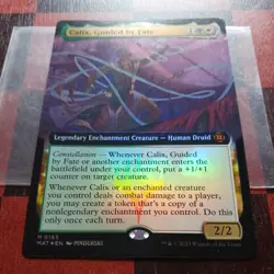 Mtg Calix, Guided by Fate Extended Art FOIL LP/NM March of the Machine - Image 2