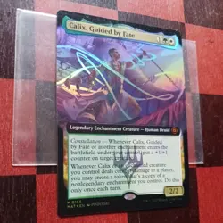 Mtg Calix, Guided by Fate Extended Art FOIL LP/NM March of the Machine - Image 3