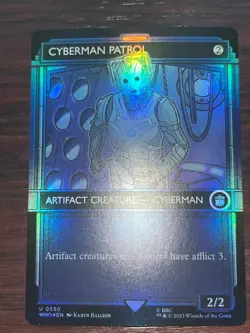 1x FOIL SHOWCASE CYBERMAN PATROL - Doctor Who - MTG - Magic the Gathering - Image 1