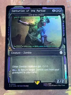 1x FOIL SHOWCASE CENTURION OF THE MARKED - Fallout MTG Magic lord ofthe Undead - Image 1