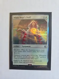 White Mage's Staff (Foil) - Final Fantasy - NM - MTG Magic - Common - Artifact - Image 1