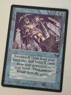 Magic the Gathering MTG Legends Recall NM- (Beta Bob) - Image 1