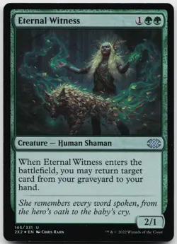 Eternal Witness 145 Uncommon Double Masters 2022 Magic: The Gathering Foil NM - Image 1