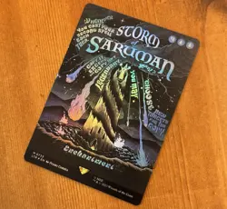 Storm of Saruman M 0733, Foil Borderless Poster Card, MTG Lord of the Rings LotR - Image 2