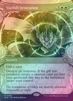 Starfall Invocation - Woodland Showcase (Foil) (BLB) Bloomburrow - NM - Image 1