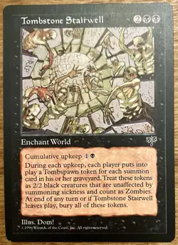 Tombstone Stairwell Mirage 1996 Near Mint Mtg Magic The Gathering Illus. Dom! - Image 1