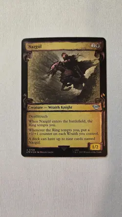 MTG Nazgul 728 Showcase Scrolls Foil Lord of the Rings NM - Image 1
