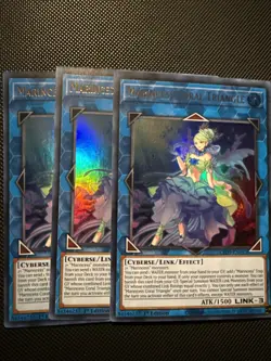 Yugioh! Marincess Coral Triangle LED9-EN033 Ultra Rare - 1st Edition X3 Play Set - Image 1