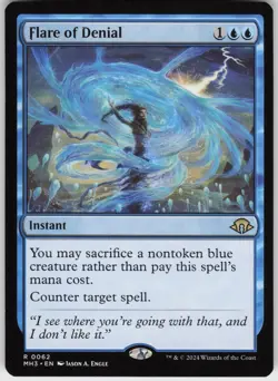 Flare of Denial Modern Horizons 3 Rare Magic: The Gathering NM/M - Image 1