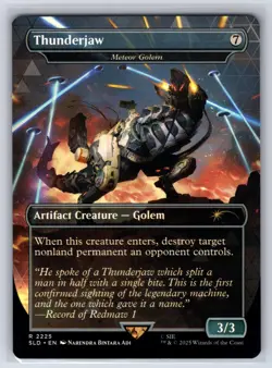 Thunderjaw - Meteor Golem 2225 Secret Lair Drop Series Magic: The Gathering NM - Image 1