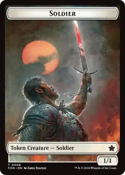 4 x Rabbit Token / Soldier Token (0005/0006) - Foundations - Common - Image 2