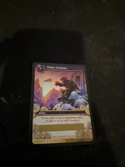 World of Warcraft TCG Paper Airplane Loot Card - Code Unscratched - Image 1
